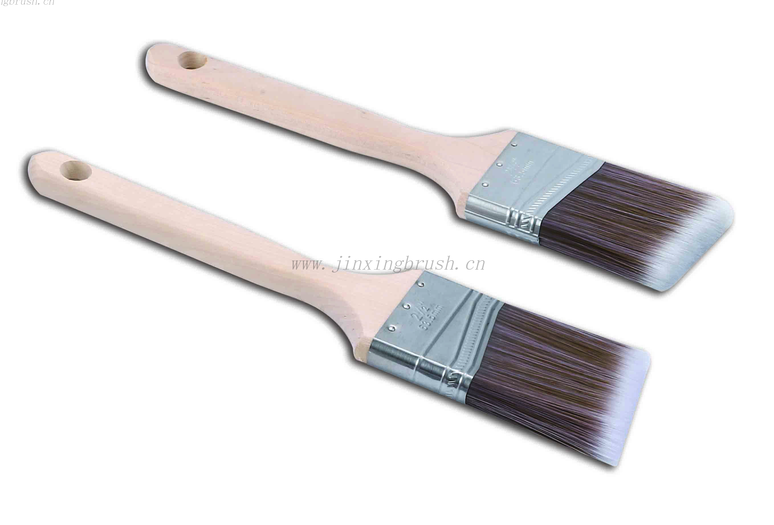 high quality synthetic filament wooden handle angle paint brush